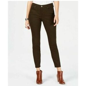 Style & Co Women's Curvy-Fit Skinny Fashion Jeans Brown Size 4 New